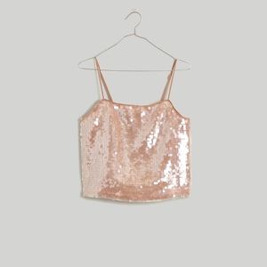Madewell sequin square neck cami